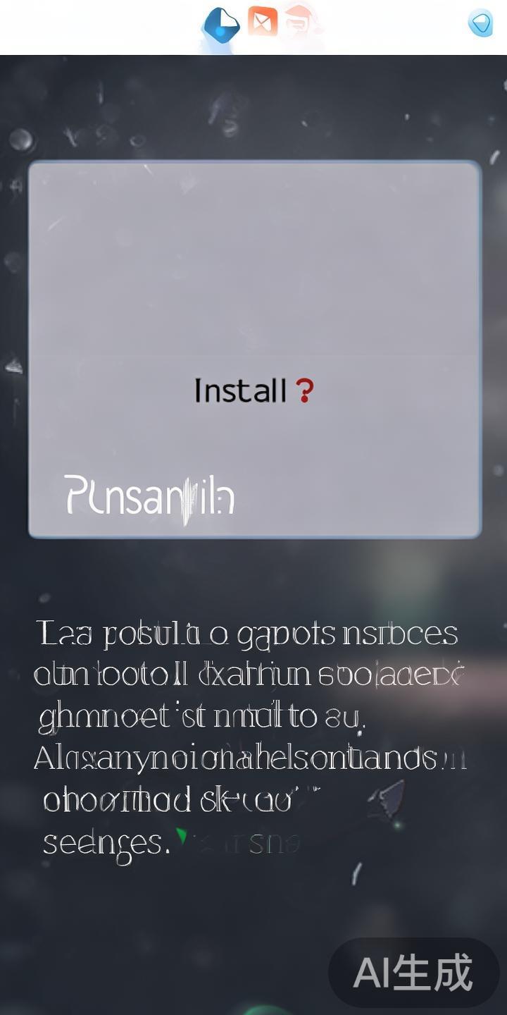 点击APK文件，系统会弹出安装提示。若未开启允许未